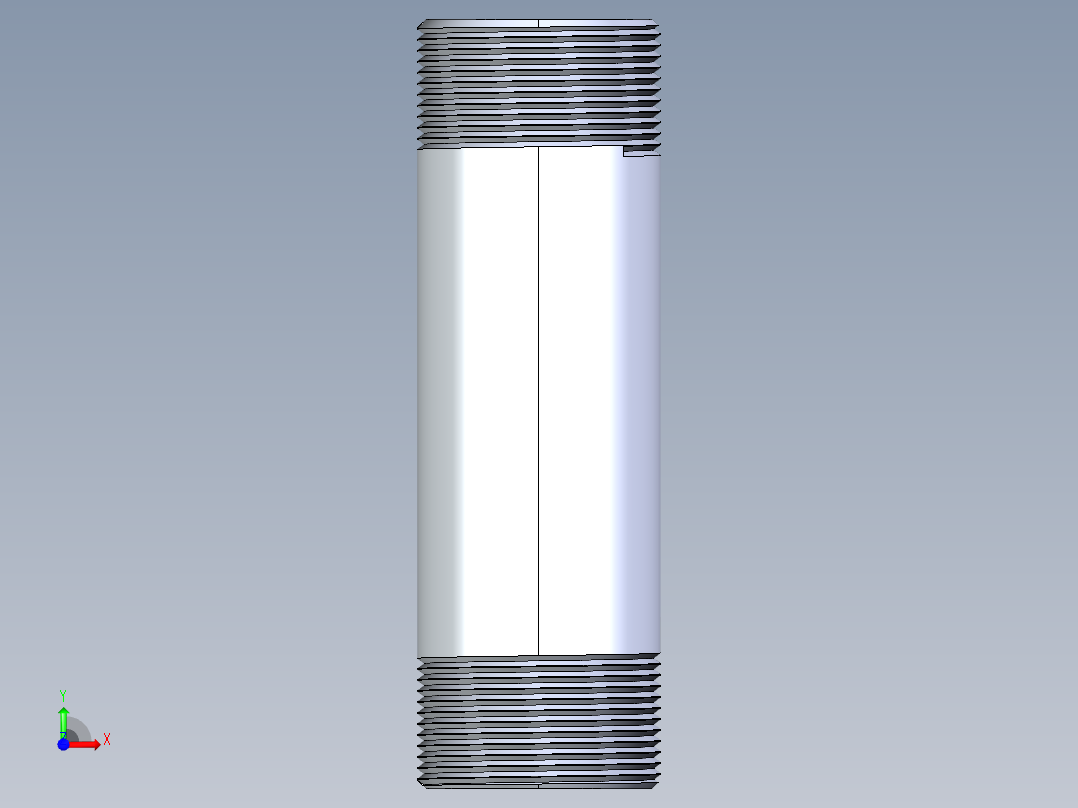 CPVC管件33-Sch80_Nipple_MPTxMPT_9861-218_1.5in x 6in前视图