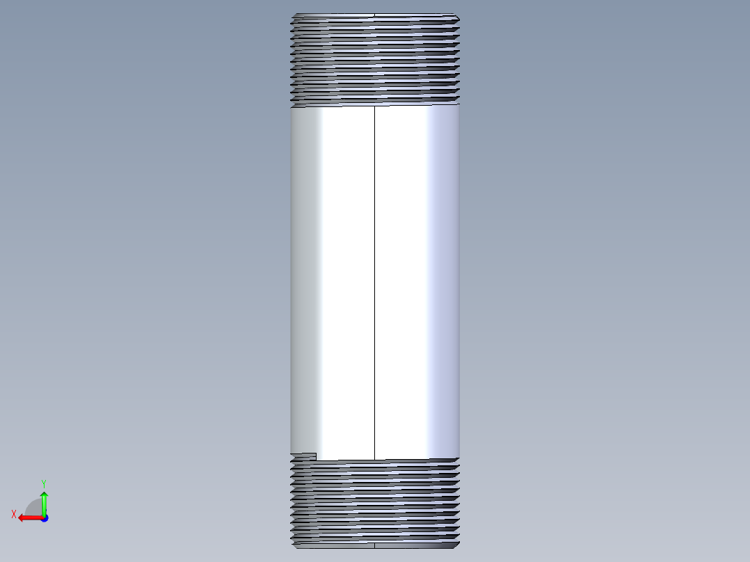 CPVC管件33-Sch80_Nipple_MPTxMPT_9861-218_1.5in x 6in后视图