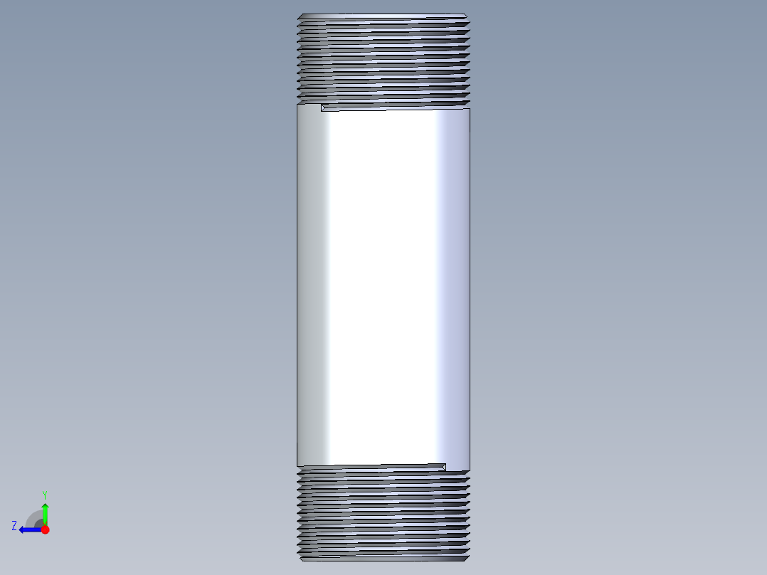 CPVC管件33-Sch80_Nipple_MPTxMPT_9861-218_1.5in x 6in右视图