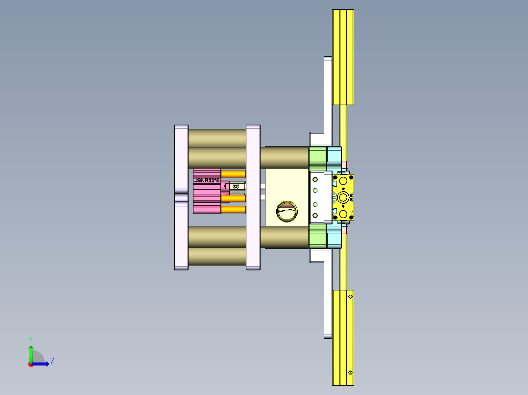 X3-笔记本CNC工装夹具三维模型CNC8-cetui-0909左视图