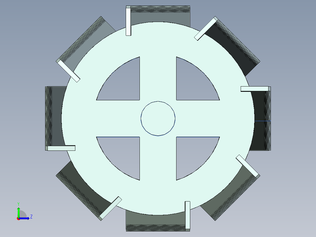 果园土质疏松机左视图