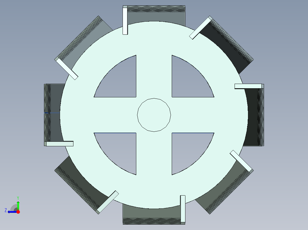 果园土质疏松机右视图