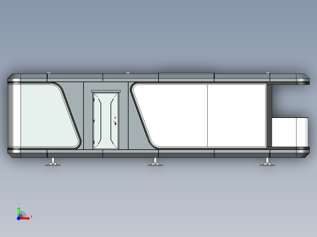 MS-太空舱三维模型前视图