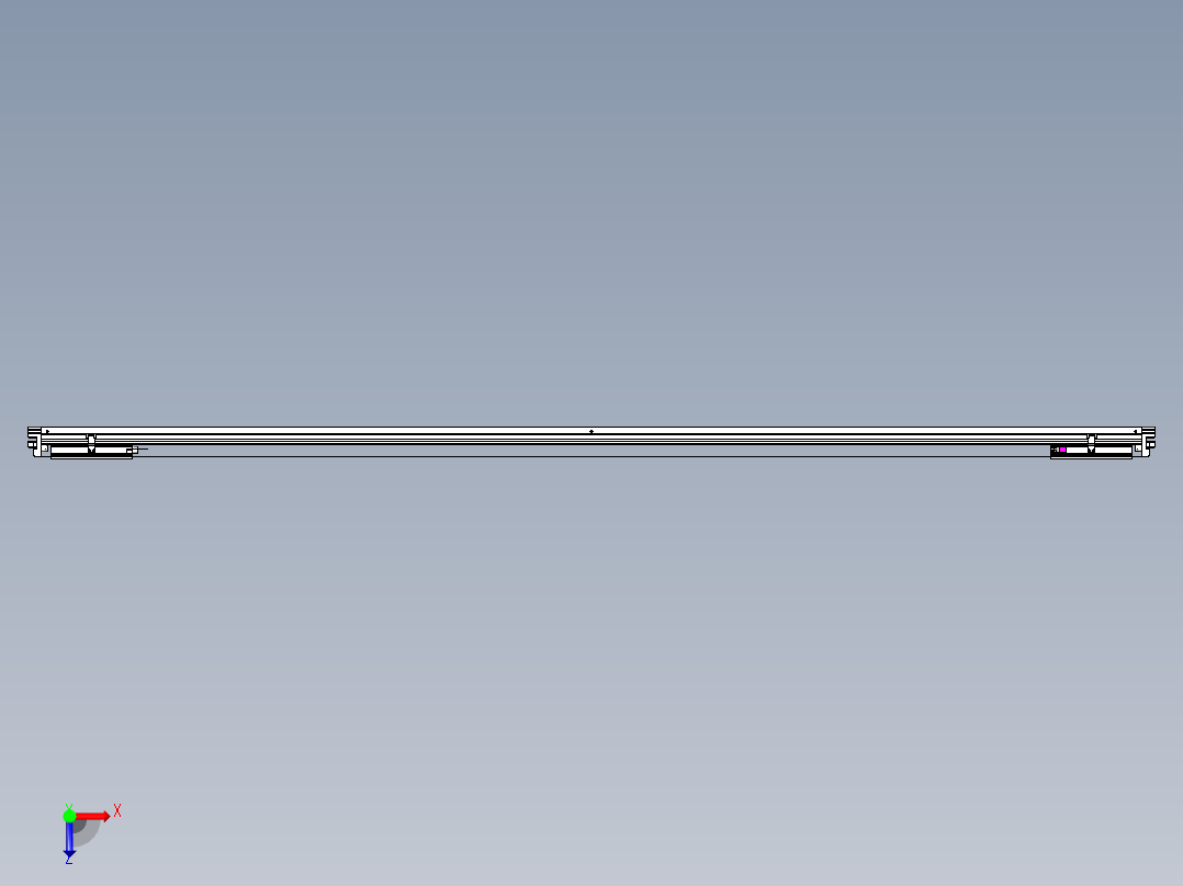 威洛博VL系列直线电机模组-2VL14S3-S2350俯视图