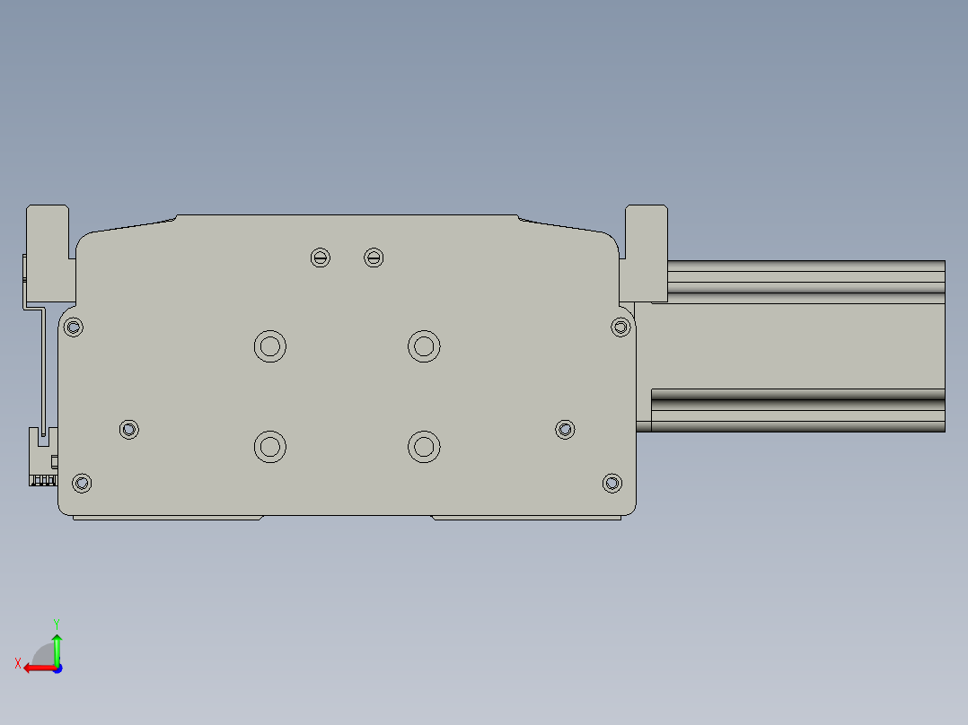 东锦同步带传动-直线滑台模组DH270B-C-L150-S2450-BL-P750W-C3后视图