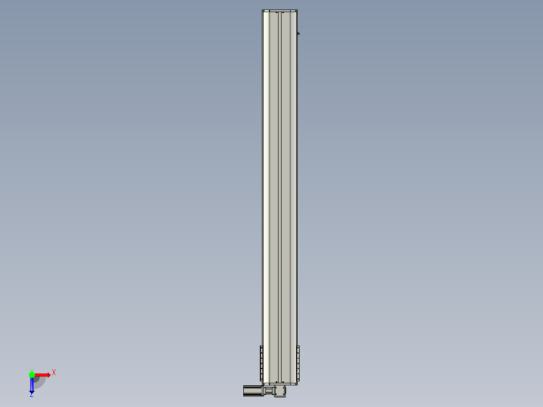 东锦同步带传动-直线滑台模组DH270B-C-L150-S2450-BL-P750W-C3俯视图