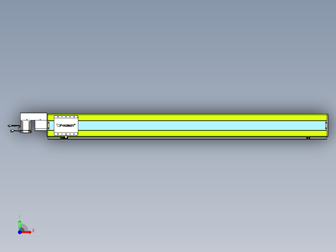 威洛博VBC同步带传动一无尘环境VBC17-L45-S1800-BR-ZP75-C3前视图