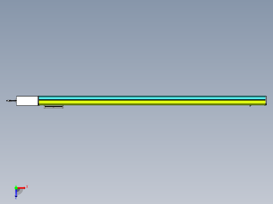 威洛博VBC同步带传动一无尘环境VBC17-L45-S1800-BR-ZP75-C3俯视图