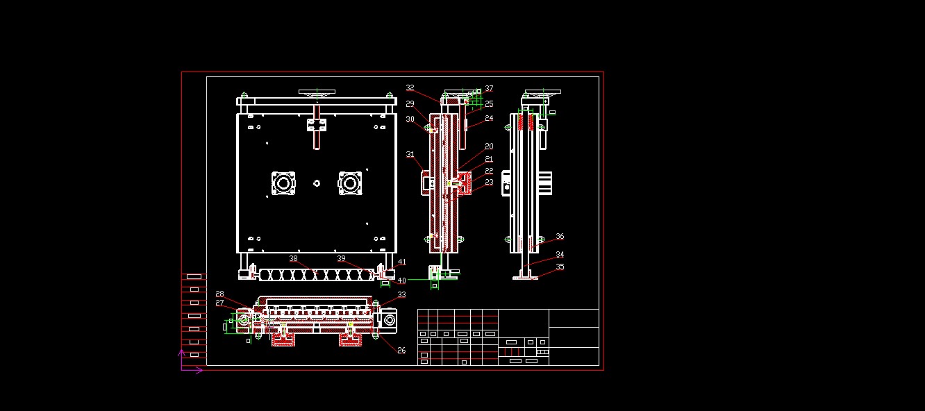 520全自动连续拉伸膜真空包装机图纸519915===2000
