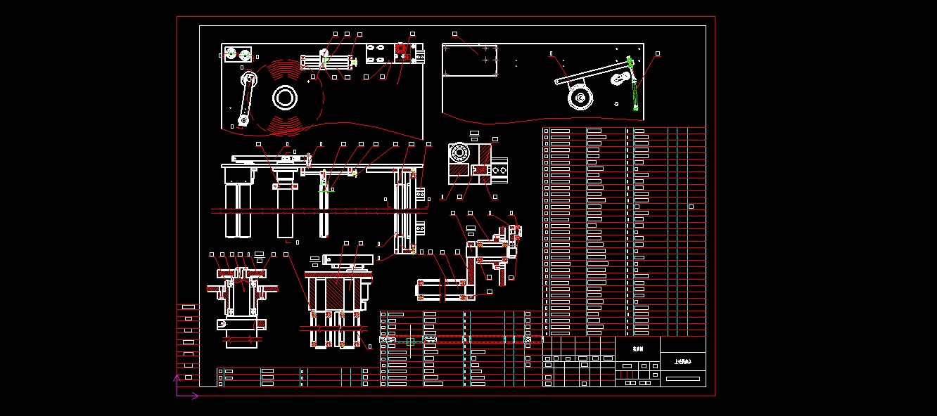 520全自动连续拉伸膜真空包装机图纸519915===2000