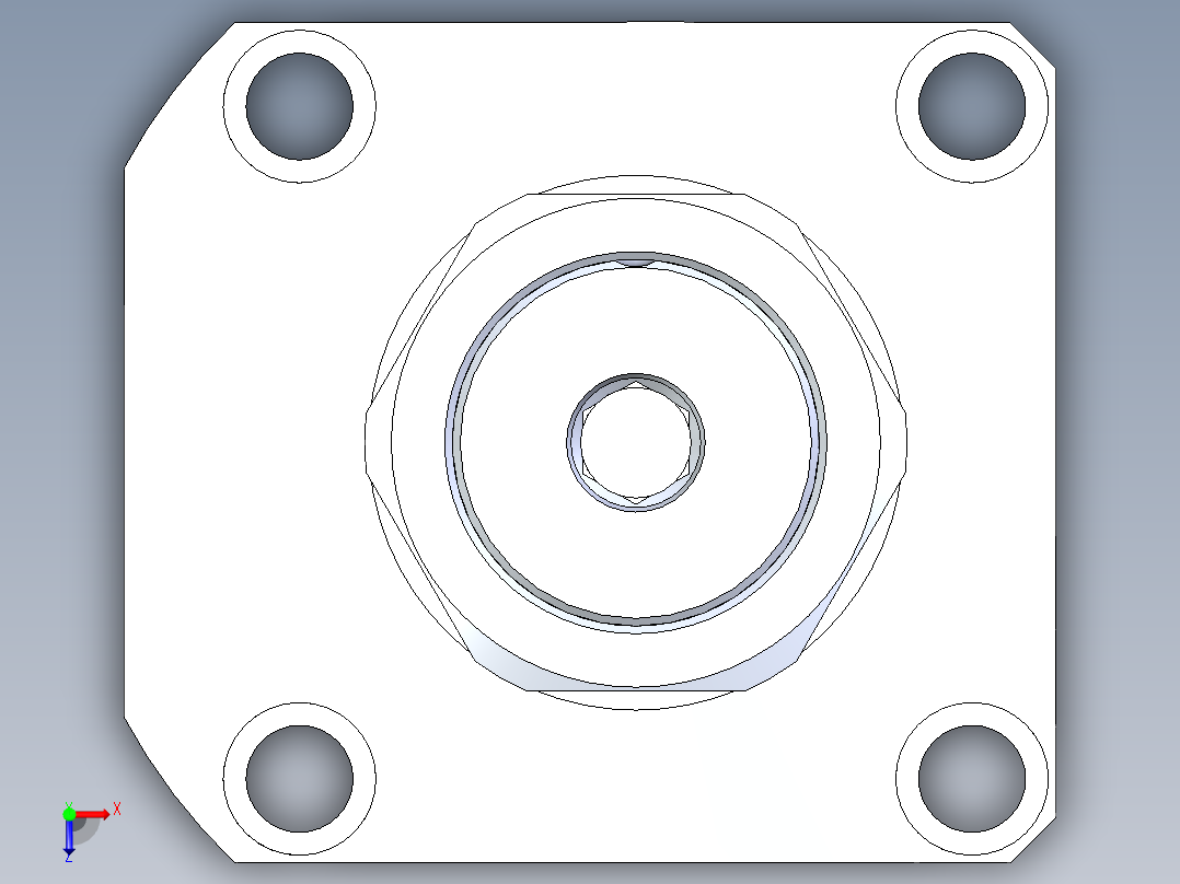KOSMEKLHA1050-SL-Q25多系列多零件图纸模型俯视图