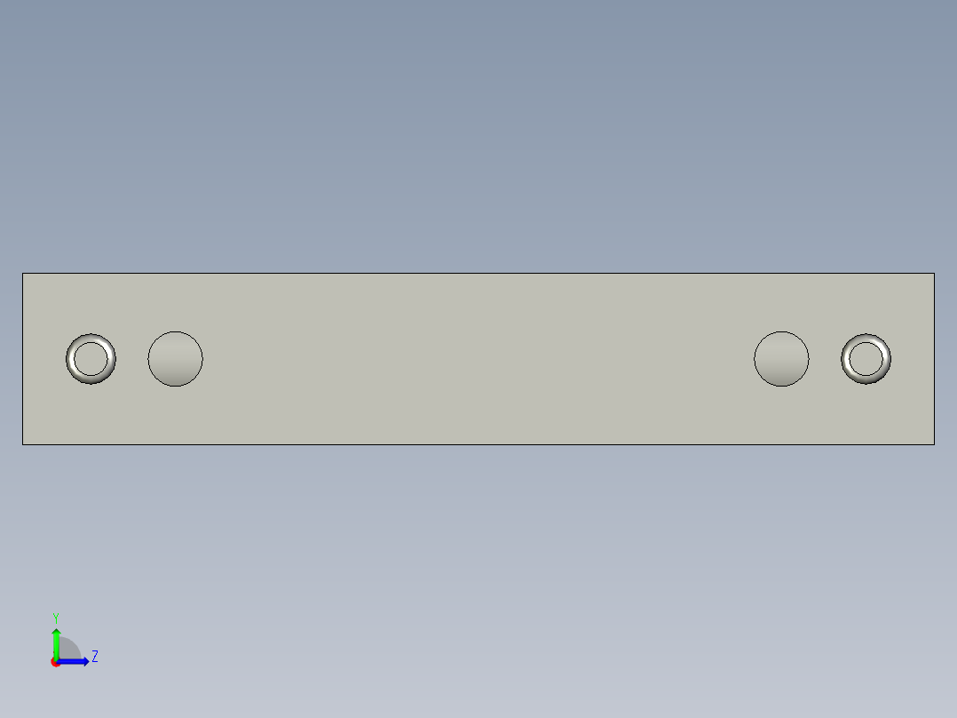 工程塑膠鉸鏈CFB-3D多系列多零件图纸模型左视图