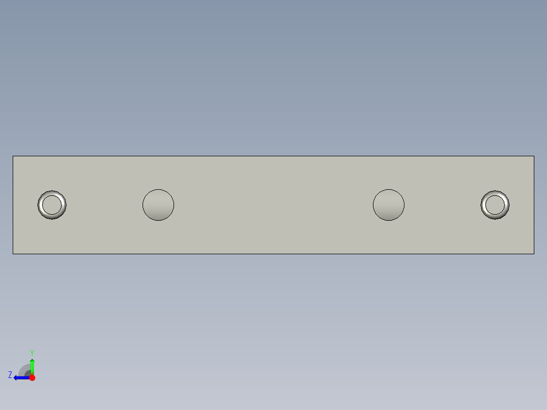 工程塑膠鉸鏈CFB-3D多系列多零件图纸模型右视图