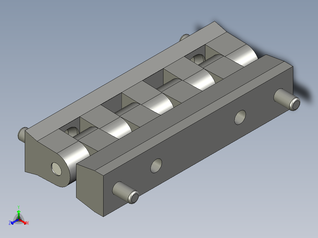 工程塑膠鉸鏈CFB-3D多系列多零件图纸模型正等轴测图