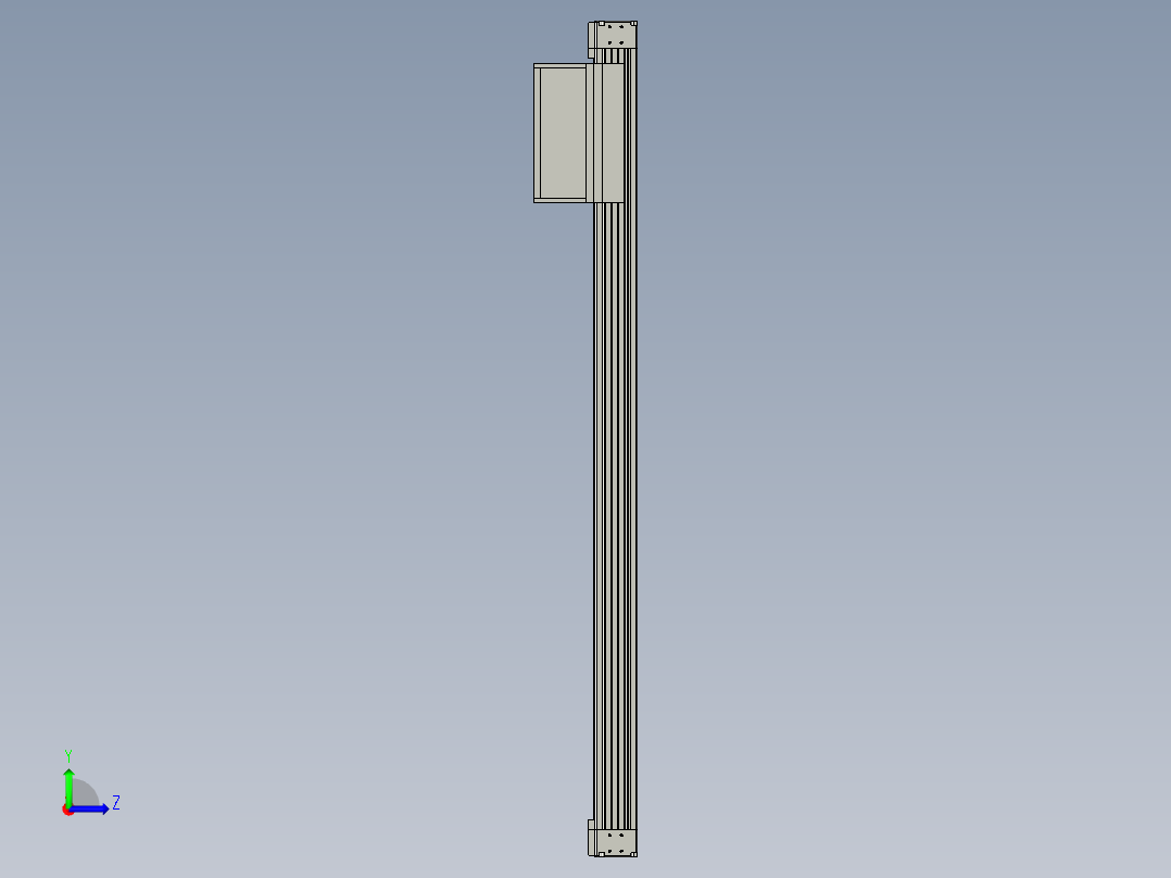 欧规系列-GB8Z-L200-S1150-BLR-P75-MS3左视图