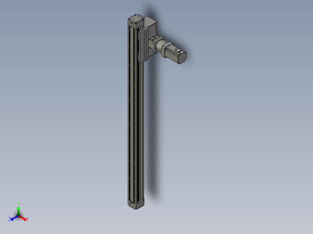 欧规系列-GB8Z-L200-S1150-BLR-P75-MS3正等轴测图