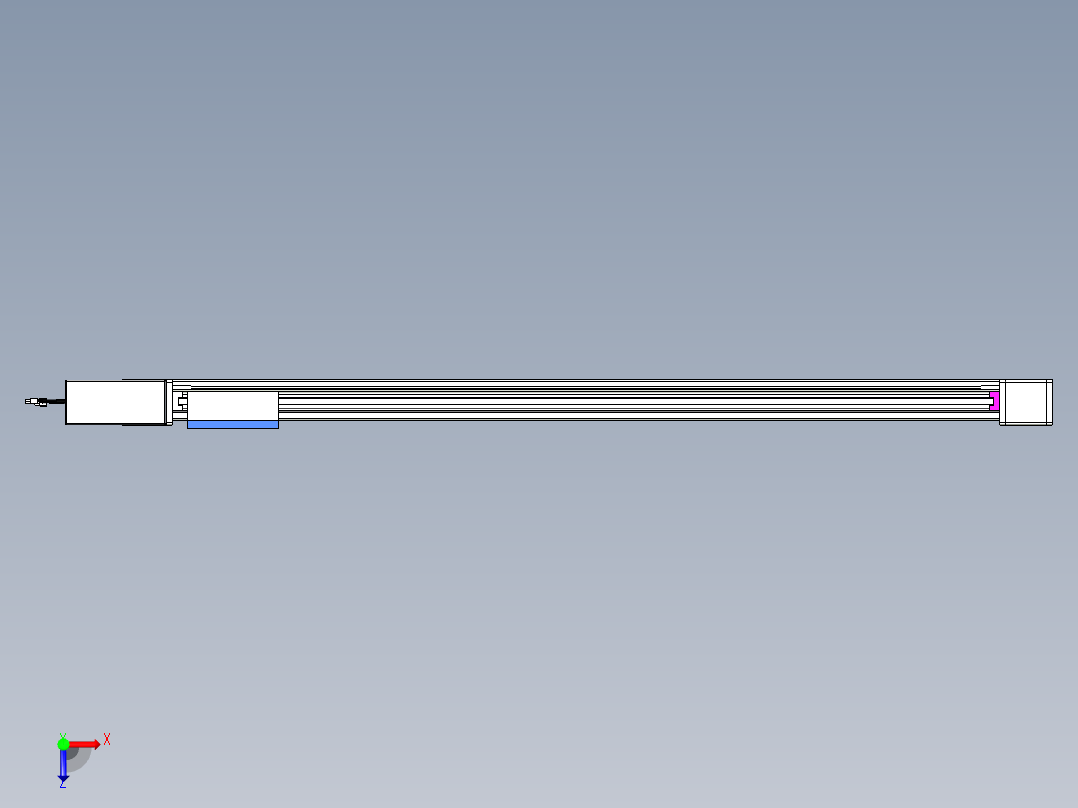 威洛博LB.GB同步带传动--欧规系列GB8-L96-S1400-BR-P75俯视图