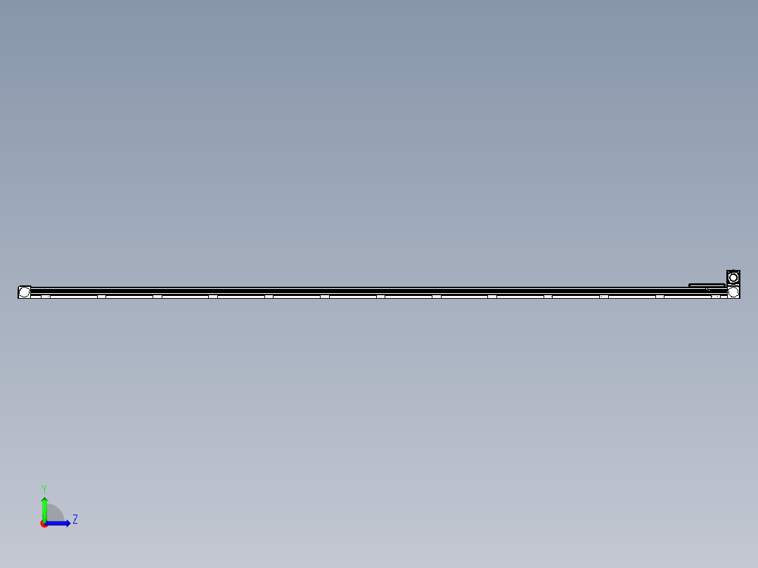 同步带滑台-欧规B8-L88-S4700-L-ZP75-D3-N10左视图