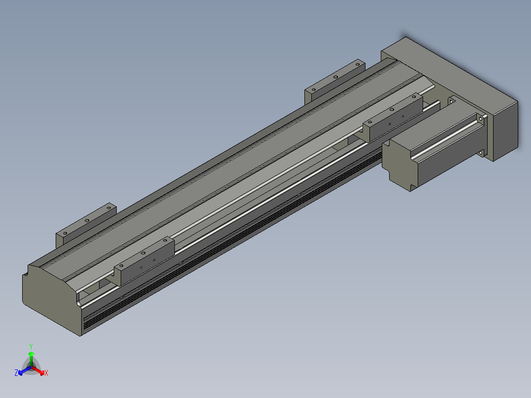 直线模组LHAT10-CA-S400-R-C3设计图纸