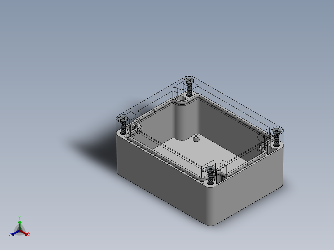 带透明盖的 IP67 接线盒，115 mm x 90 mm x 55 mm