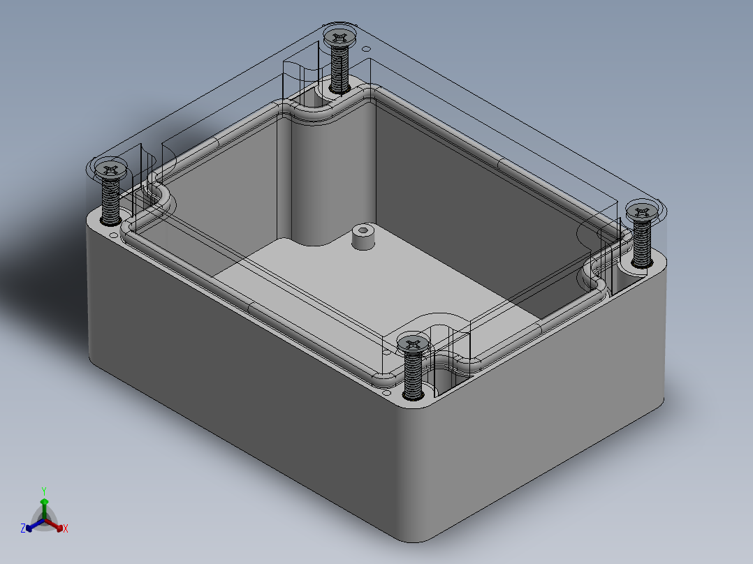 带透明盖的 IP67 接线盒，115 mm x 90 mm x 55 mm正等轴测图