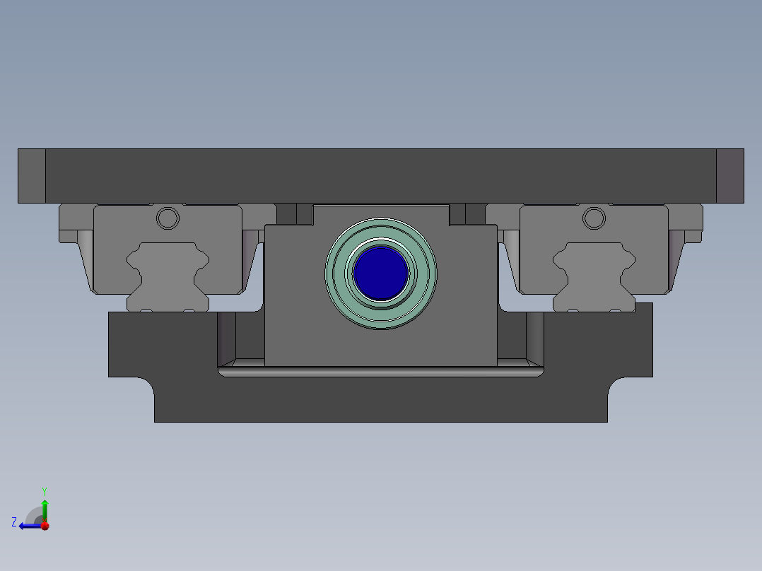 重载伺服电机丝杆传动滑台右视图