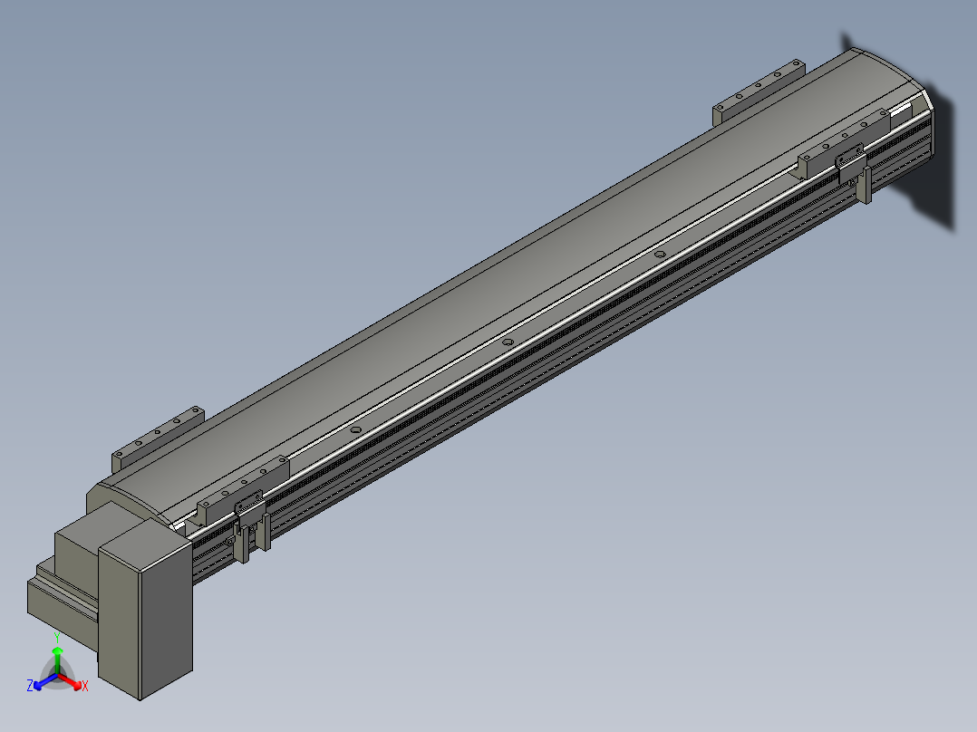 直线模组WG-LHB12-S750-RD设计图纸