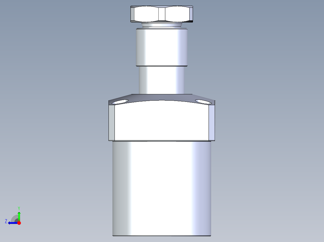 KOSMEKLHA0650-SR-Y45多系列多零件图纸模型右视图