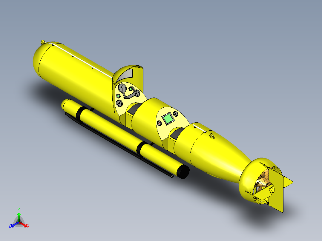 水下潜航器--igs正等轴测图