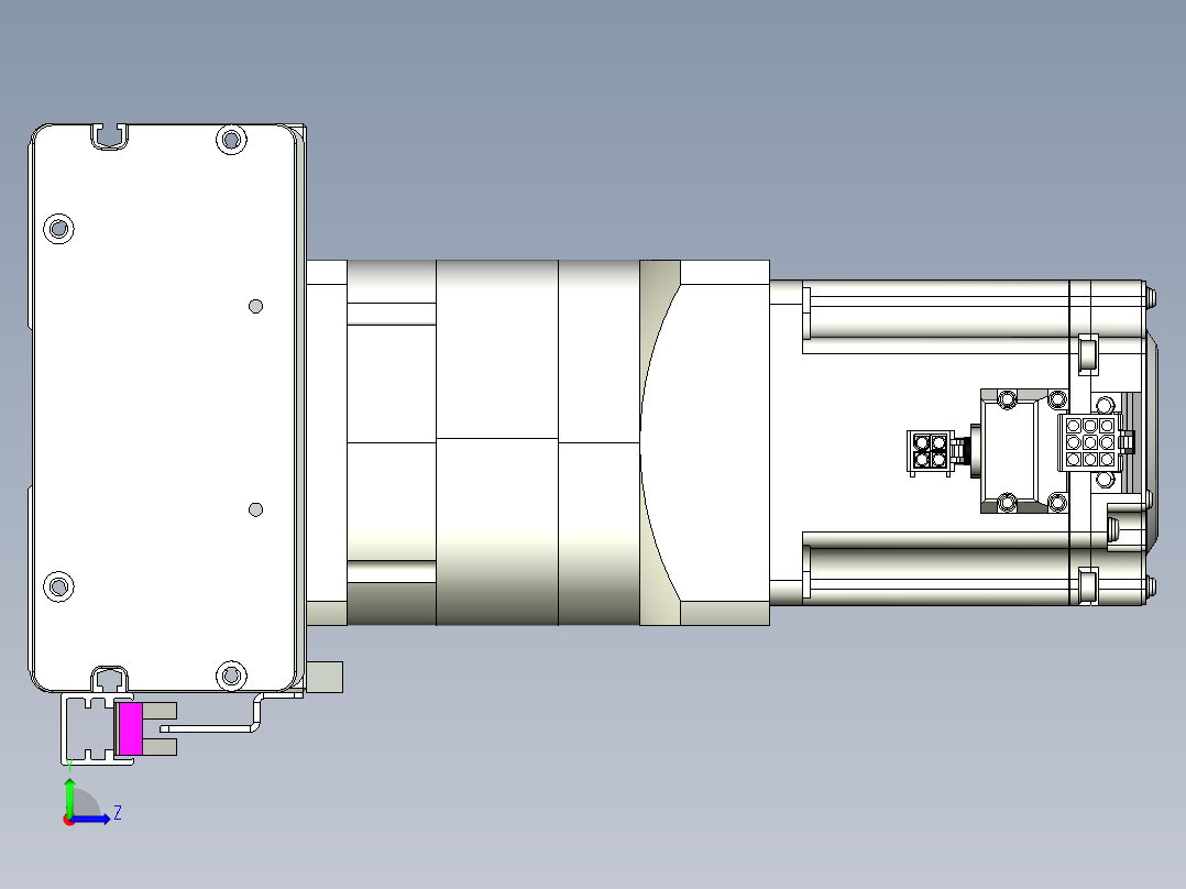 威洛博VG 系列模组VG14-L45π-S1200-BC-ZP40B-C3-K左视图