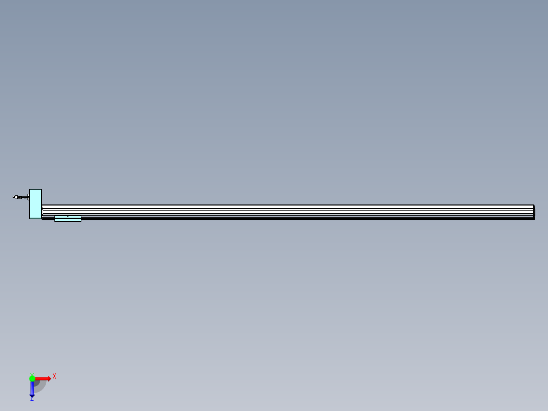 威洛博VBF同步带传动一般环境VBF14-L45-S2300-BRD-ZP40-C3俯视图