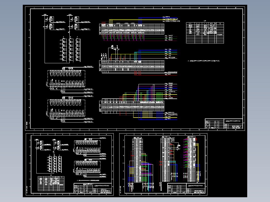 220kV分段断路器端子箱二次安装接线图(B066-500-0610)