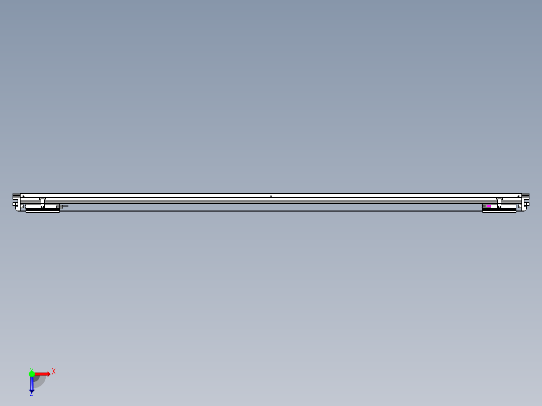 威洛博VL系列直线电机模组-2VL17E2-S1950俯视图