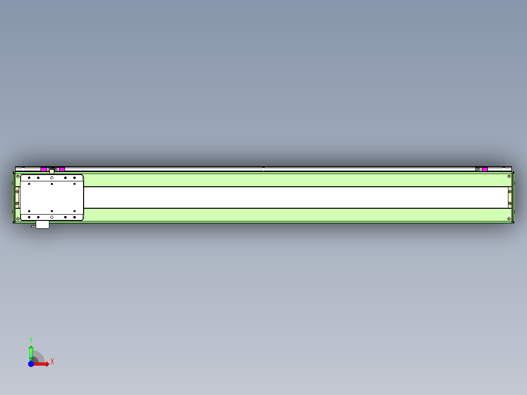 威洛博LC系列3d模型模组LC17E2Y-S1400前视图