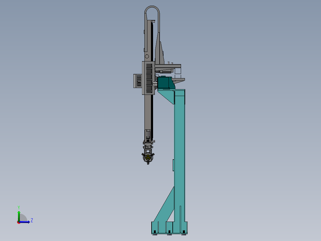 50Kg单轴桁架机械手（整套图纸）左视图