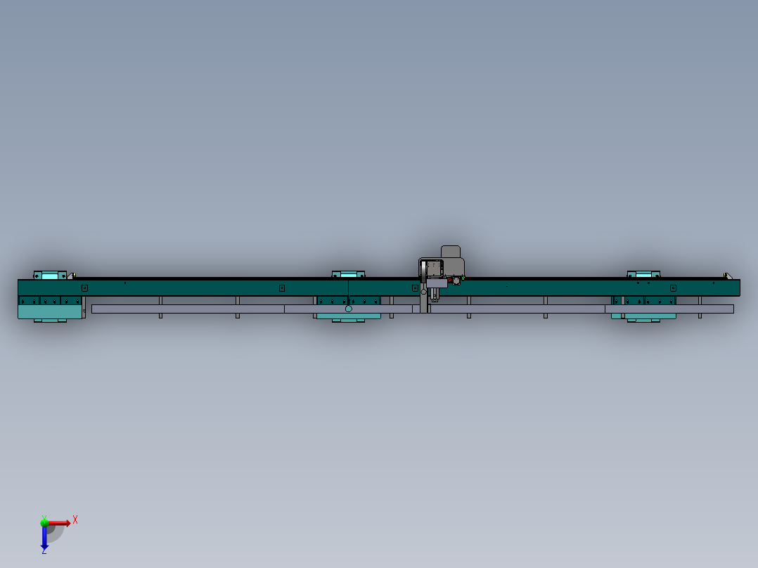 50Kg单轴桁架机械手（整套图纸）俯视图