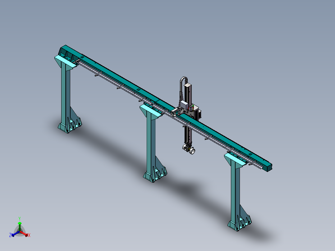 50Kg单轴桁架机械手（整套图纸）正等轴测图