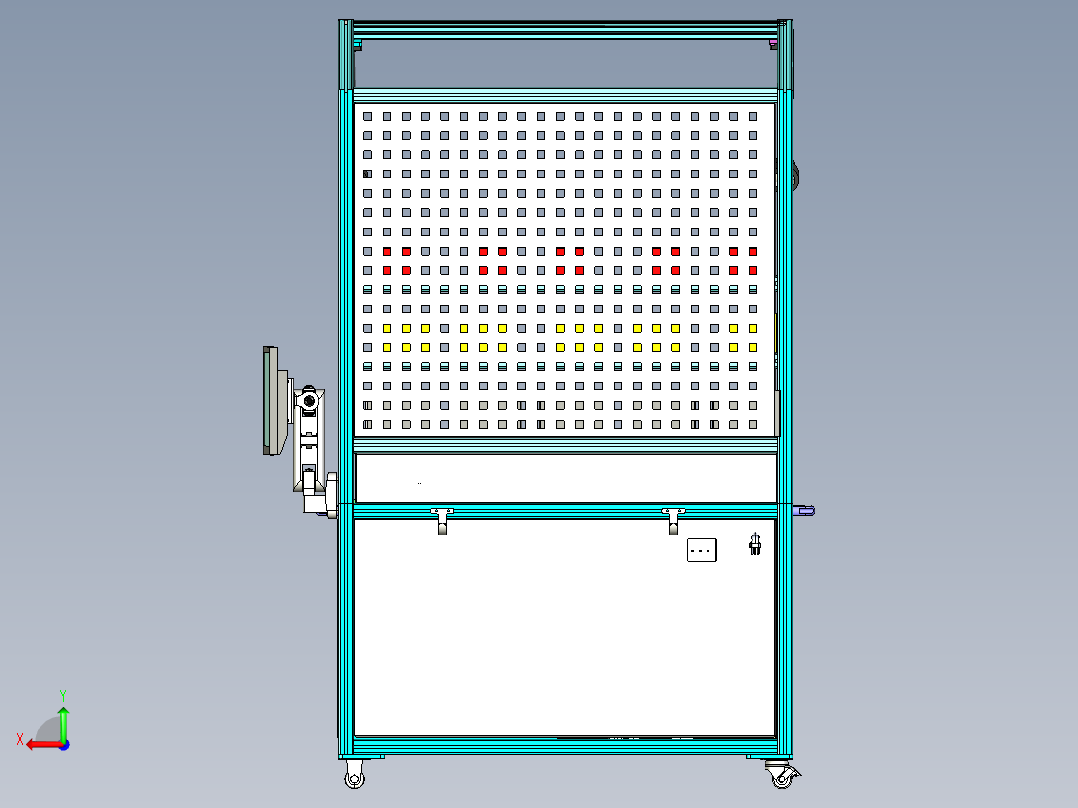 标准人工作业工作台后视图