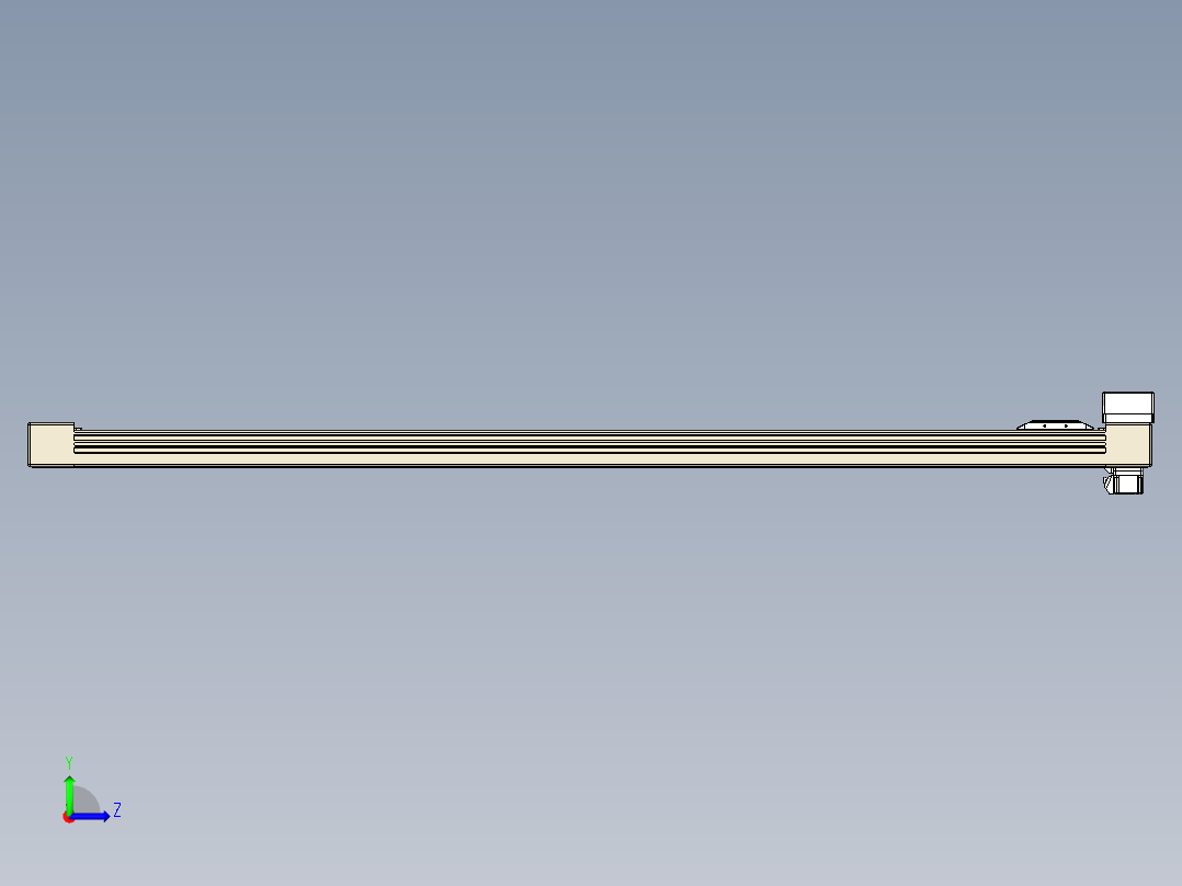 同步带全封闭直线模组TPA-HCB-65S-90-L1200-MR-C-P10-N3左视图