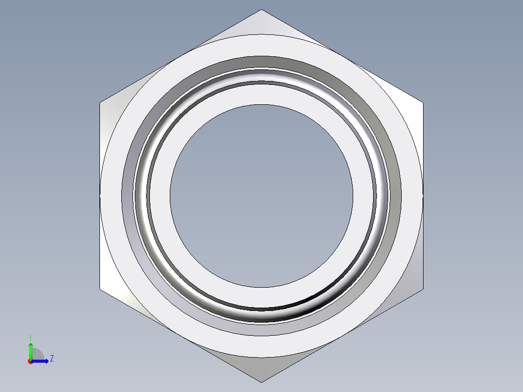 卡套式工业通用硬管接头EO_Swivel_union_GZ42LCF左视图