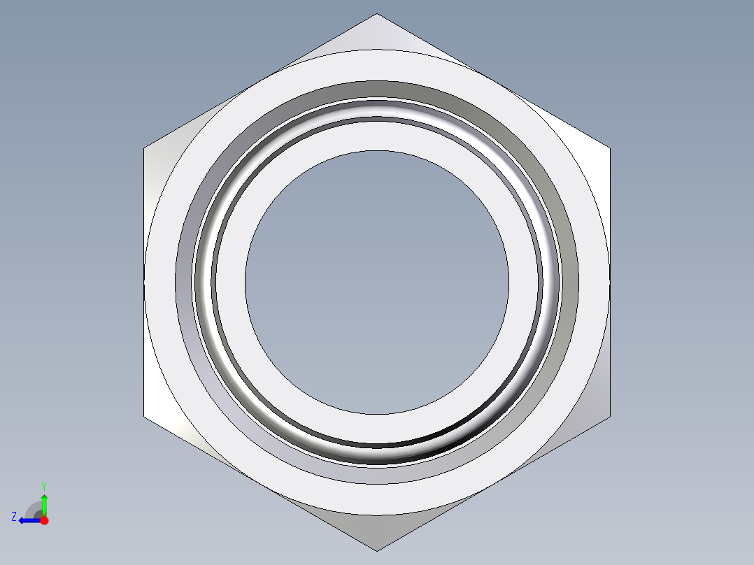 卡套式工业通用硬管接头EO_Swivel_union_GZ42LCF右视图