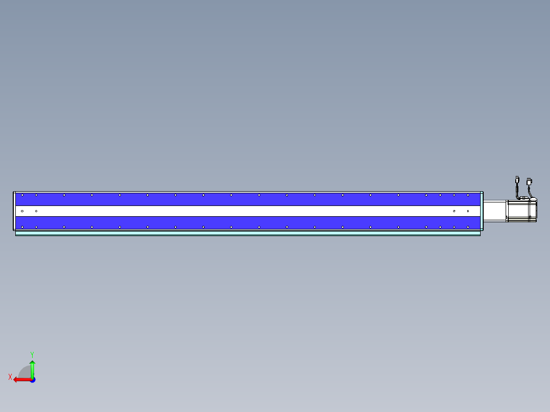 威洛博VC丝杆传动-无尘环境VC14-Lxx-C-S1400-BC-ZP75-C3后视图