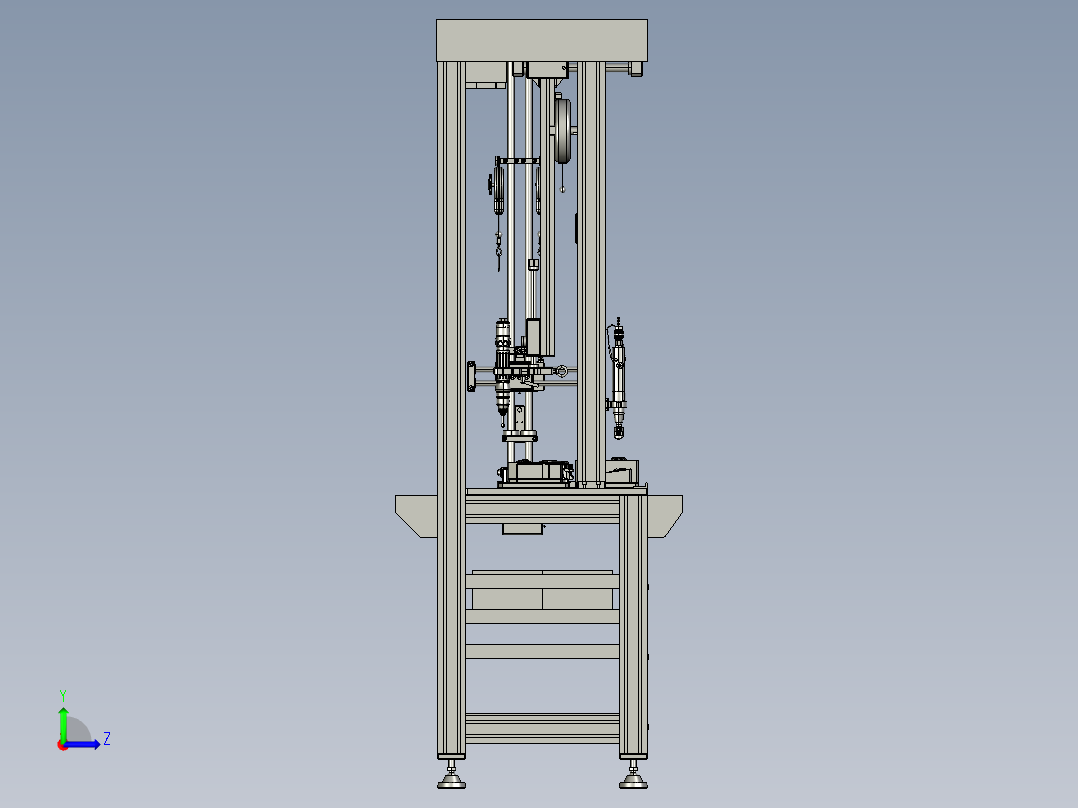44升降器导轨打螺丝左视图