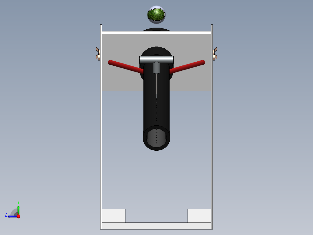网球射手右视图