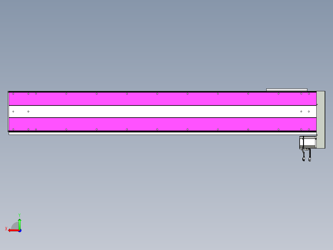 VF丝杆传动-一般环境VF27-Lxx-C-S1650-BL-ZP75-C3后视图