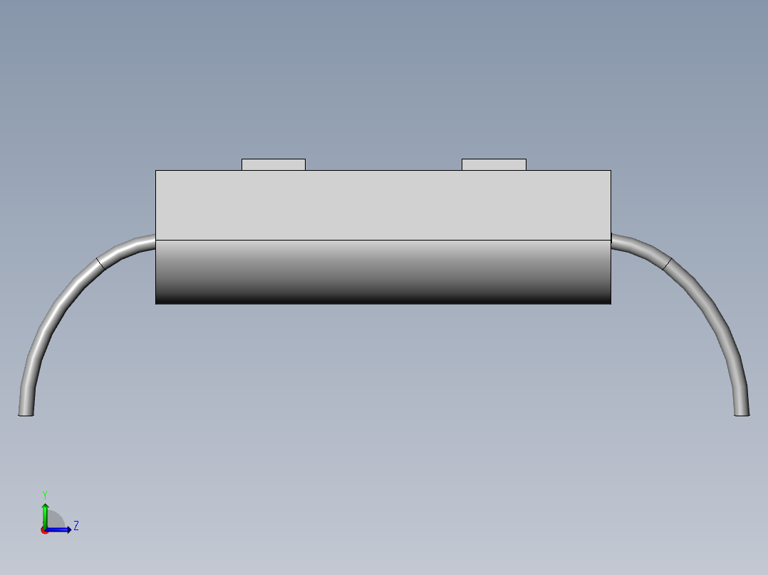 一种用于桥梁加固后的空心板的状态监测装置左视图