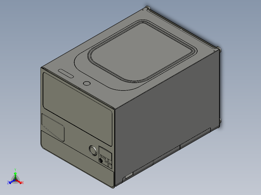 洗衣机5正等轴测图