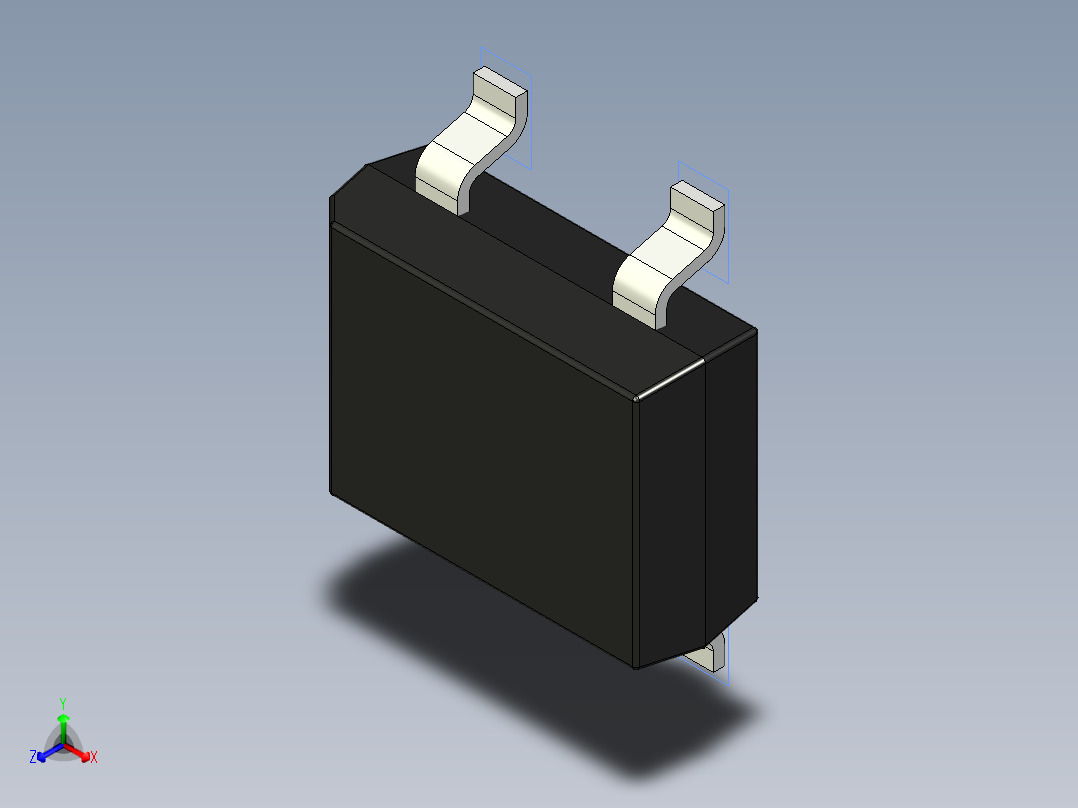 分立半导体元件封装-DB-S正等轴测图