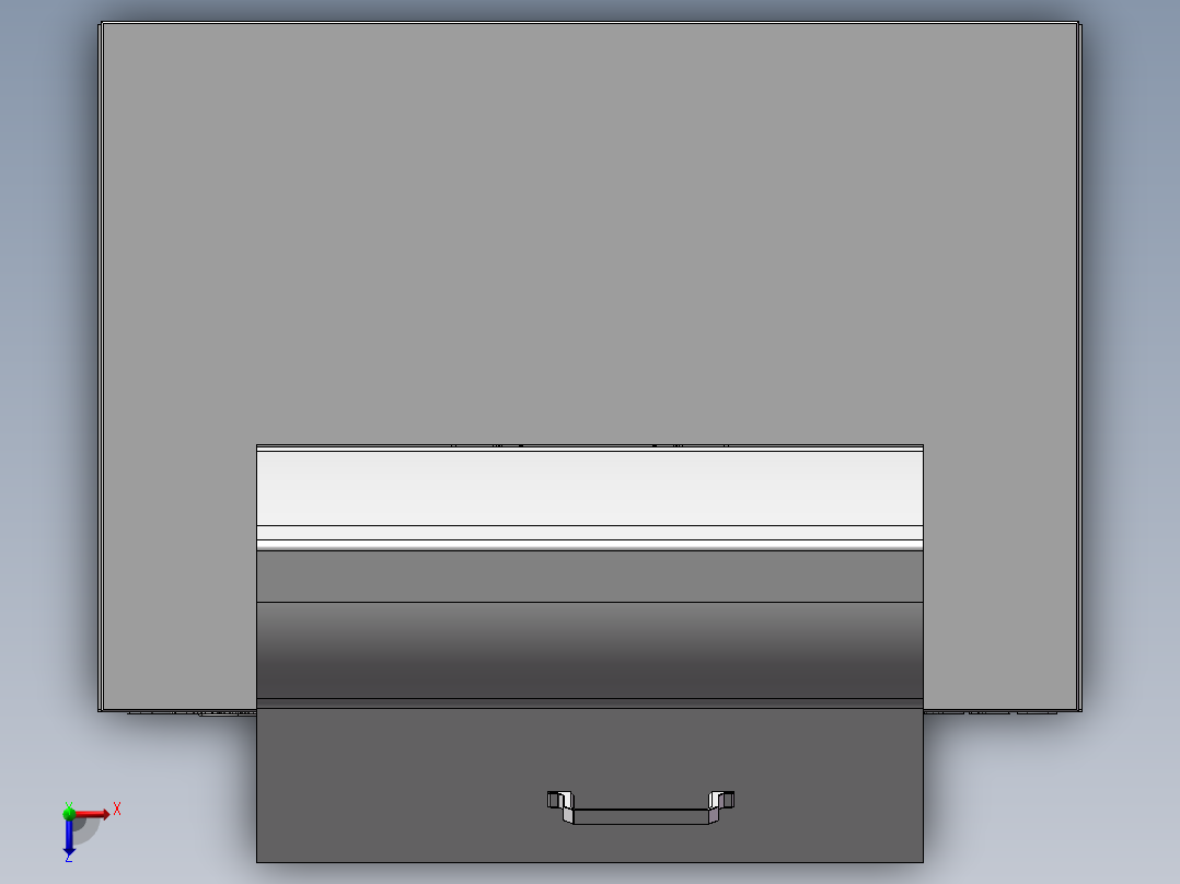 打印机3D俯视图