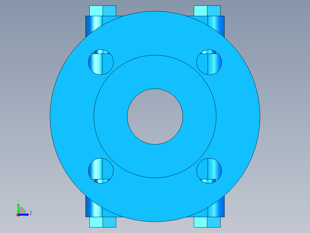 阀门模型-DN40___左视图